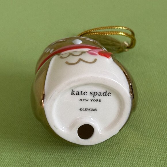 KATE SPADE BE JOLLY OWL ORNAMENT:NIB OWL - Picture 13 of 13